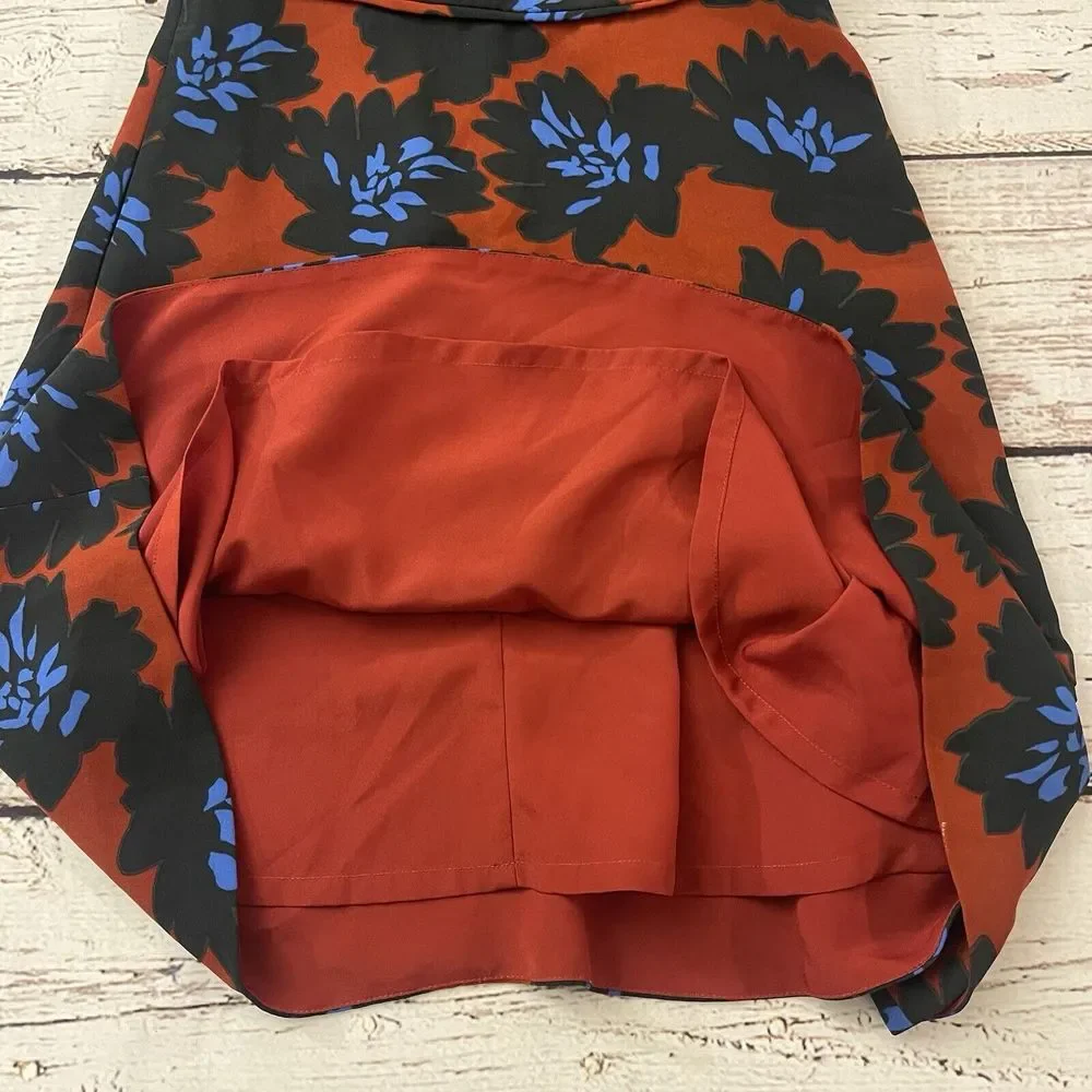 JCrew Firework Floral Red Dress Fit Flare Size 0‎ Women's